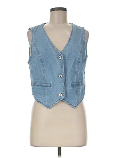 Pre-owned Unbranded Denim Vest In Blue