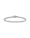 Unbranded Diamonds Silver Cz Tennis Bracelet