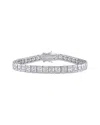 Unbranded Diamonds Silver Cz Tennis Bracelet