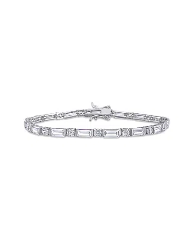 Unbranded Diamonds Silver Cz Tennis Bracelet