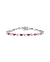 Unbranded Diamonds Silver Cz Tennis Bracelet