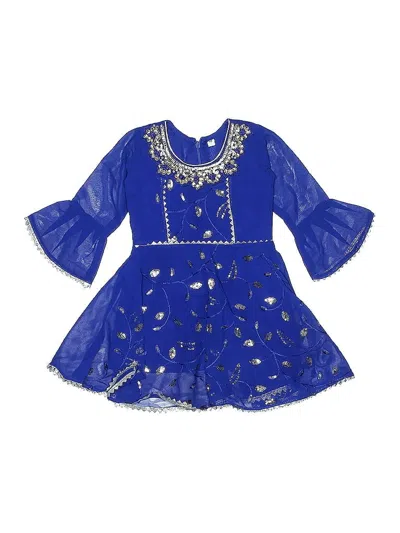 Pre-owned Unbranded Kids' Dress In Blue