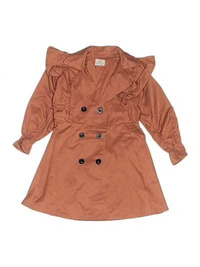 Pre-owned Unbranded Kids' Dress In Brown