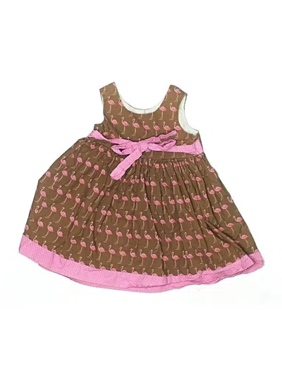 Pre-owned Unbranded Kids' Dress In Brown