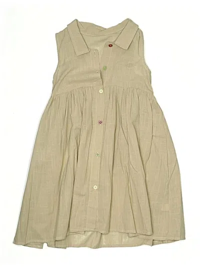Pre-owned Unbranded Kids' Dress In Brown