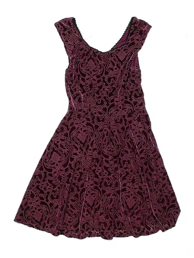 Pre-owned Unbranded Kids' Dress In Burgundy