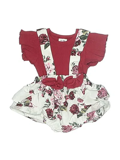 Pre-owned Unbranded Babies' Dress In Burgundy