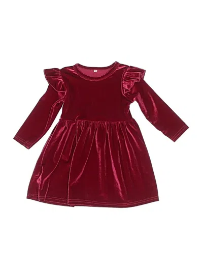 Pre-owned Unbranded Kids' Dress In Burgundy
