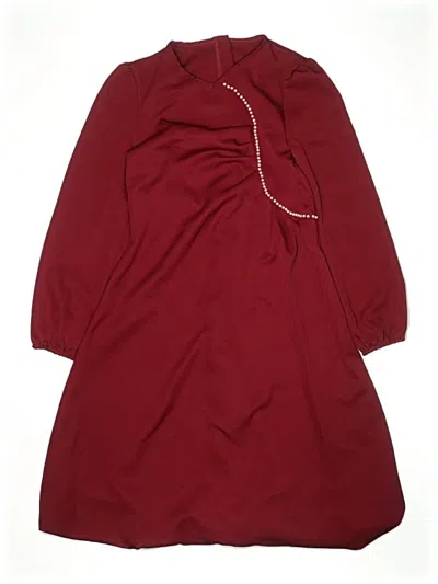 Pre-owned Unbranded Kids' Dress In Burgundy