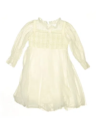 Pre-owned Unbranded Kids' Dress In Ivory