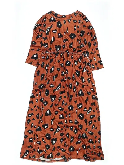 Pre-owned Unbranded Kids' Dress In Orange