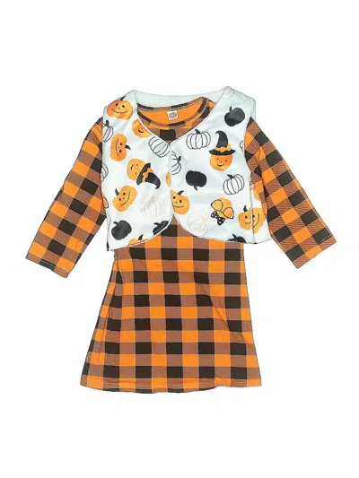 Pre-owned Unbranded Kids' Dress In Orange