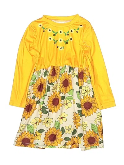 Pre-owned Unbranded Kids' Dress In Orange