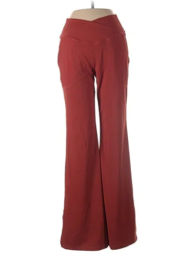 Pre-owned Unbranded Dress Pants In Burgundy