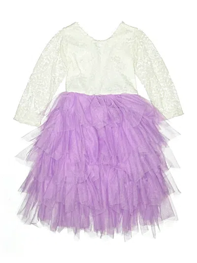Pre-owned Unbranded Kids' Dress In Purple