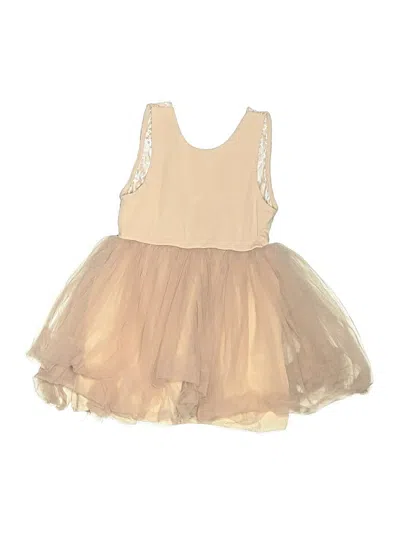 Pre-owned Unbranded Kids' Dress In Tan