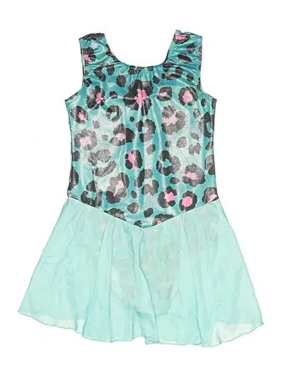 Pre-owned Unbranded Kids' Dress In Teal