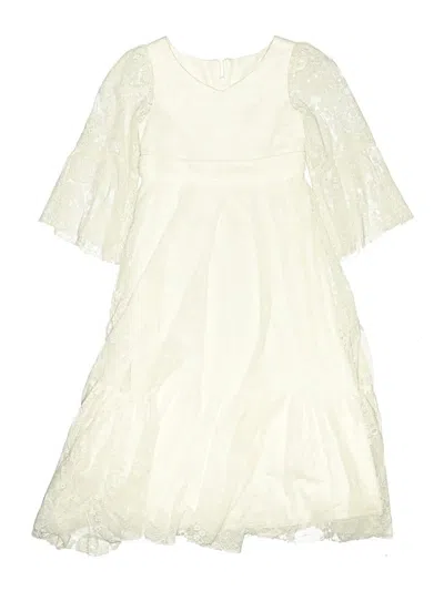 Pre-owned Unbranded Kids' Dress In White