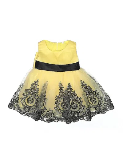 Pre-owned Unbranded Kids' Dress In Yellow