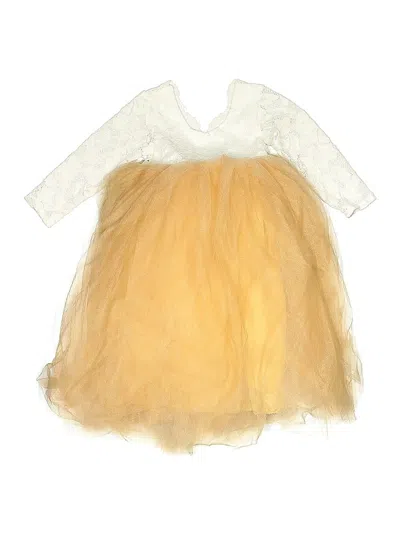 Pre-owned Unbranded Kids' Dress In Yellow