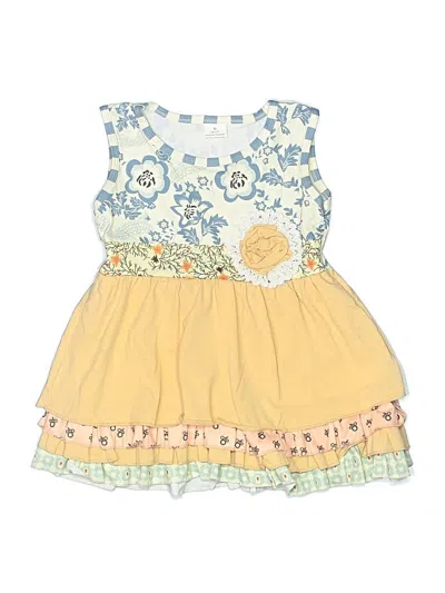 Pre-owned Unbranded Kids' Dress In Yellow