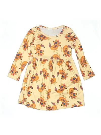 Pre-owned Unbranded Kids' Dress In Yellow