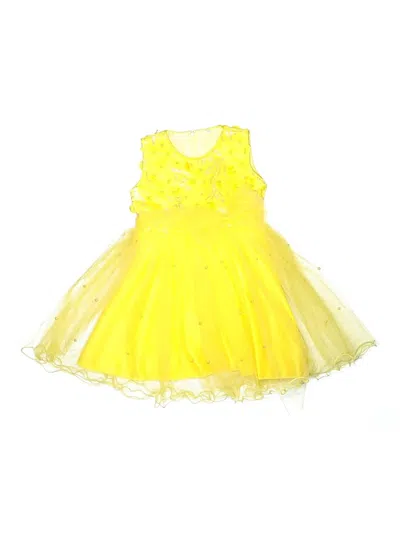 Pre-owned Unbranded Kids' Dress In Yellow