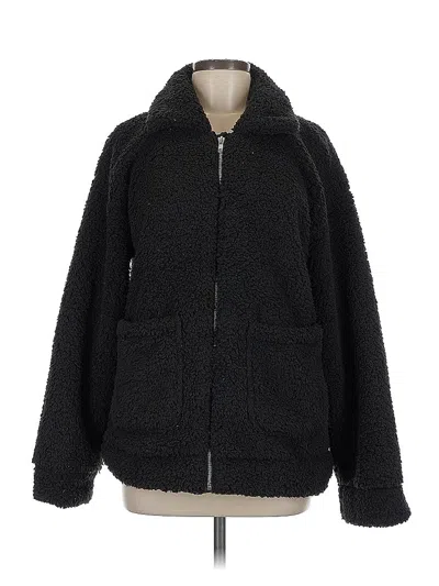Pre-owned Unbranded Faux Fur Jacket In Black