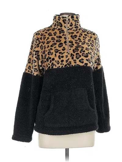 Pre-owned Unbranded Faux Fur Jacket In Black