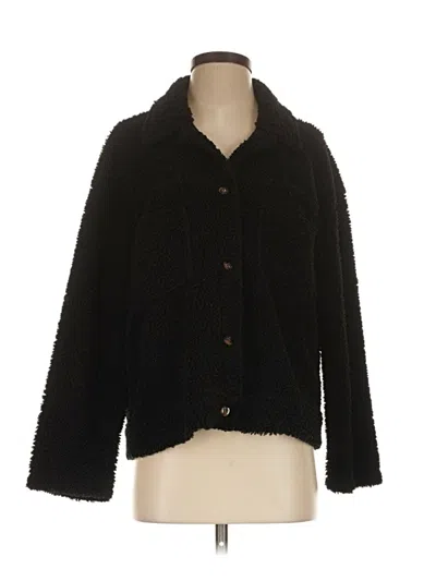 Pre-owned Unbranded Faux Fur Jacket In Black