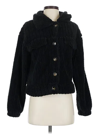 Pre-owned Unbranded Faux Fur Jacket In Black
