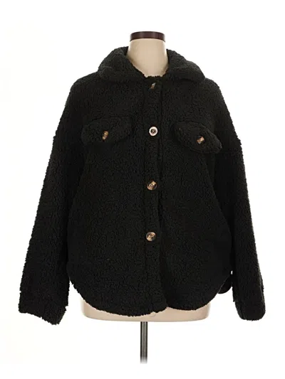 Pre-owned Unbranded Faux Fur Jacket In Black