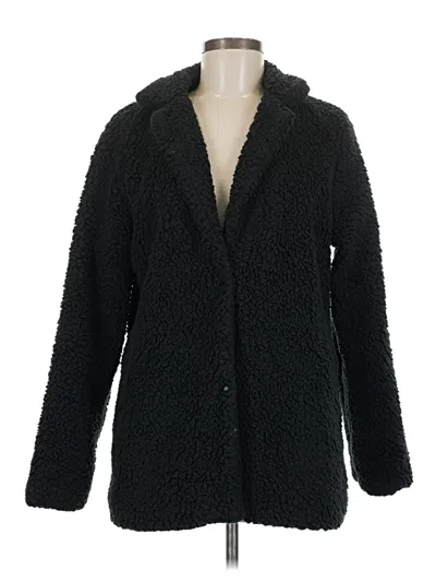 Pre-owned Unbranded Faux Fur Jacket In Black