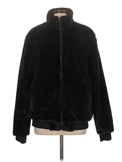 Pre-owned Unbranded Faux Fur Jacket In Black