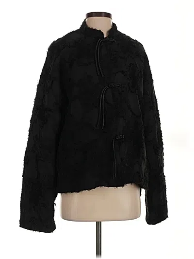 Pre-owned Unbranded Faux Fur Jacket In Black