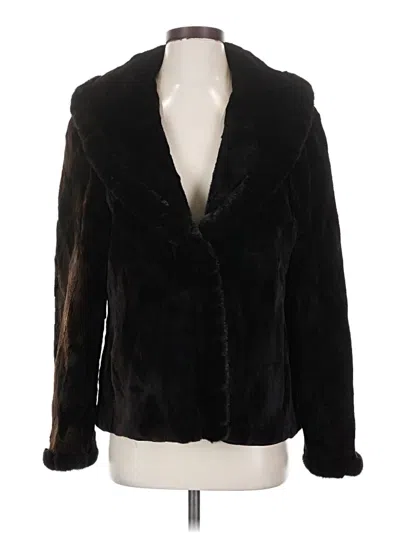 Pre-owned Unbranded Faux Fur Jacket In Black