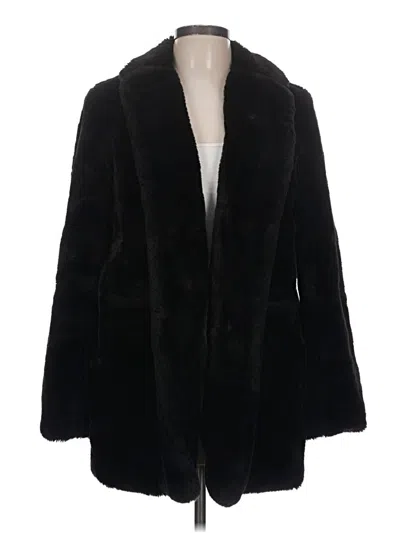 Pre-owned Unbranded Faux Fur Jacket In Black
