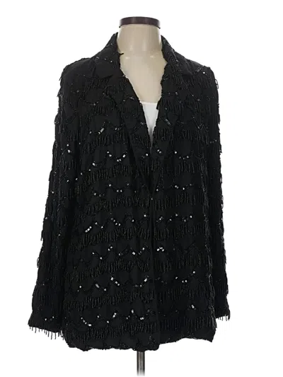 Pre-owned Unbranded Faux Fur Jacket In Black