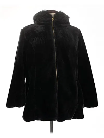 Pre-owned Unbranded Faux Fur Jacket In Black