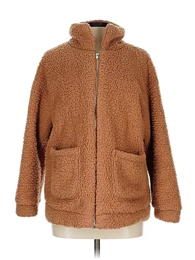 Pre-owned Unbranded Faux Fur Jacket In Brown