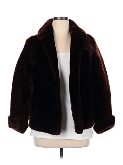 Pre-owned Unbranded Faux Fur Jacket In Brown