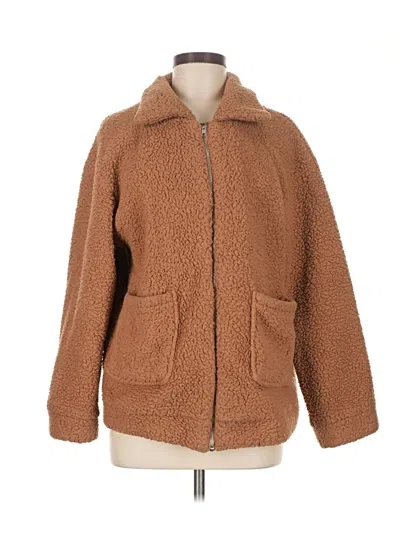 Pre-owned Unbranded Faux Fur Jacket In Brown