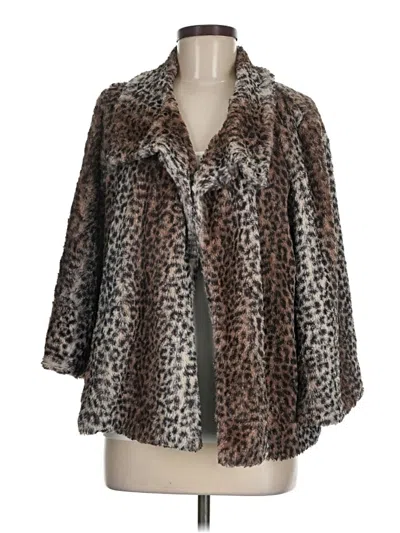 Pre-owned Unbranded Faux Fur Jacket In Brown