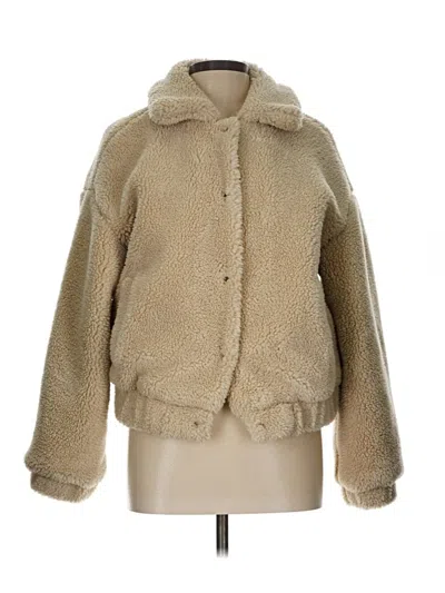 Pre-owned Unbranded Faux Fur Jacket In Brown