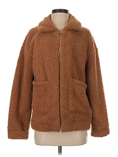 Pre-owned Unbranded Faux Fur Jacket In Brown