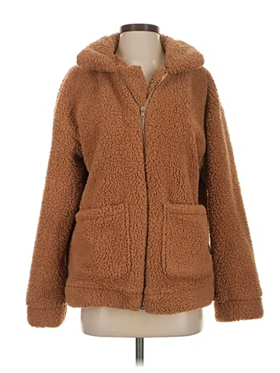 Pre-owned Unbranded Faux Fur Jacket In Brown
