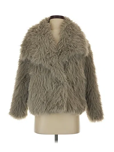 Pre-owned Unbranded Faux Fur Jacket In Gray