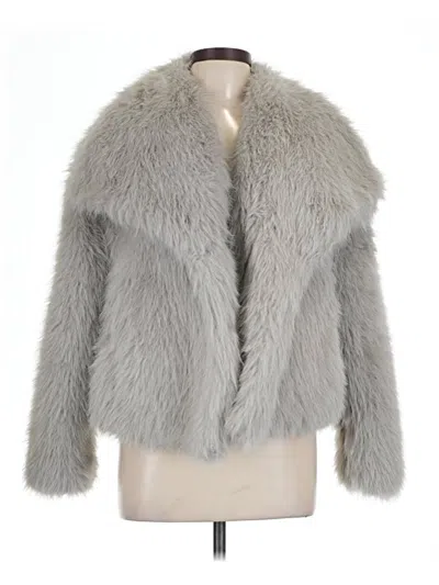 Pre-owned Unbranded Faux Fur Jacket In Gray