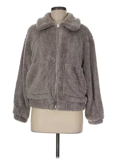 Pre-owned Unbranded Faux Fur Jacket In Gray