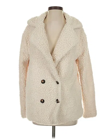 Pre-owned Unbranded Faux Fur Jacket In Ivory